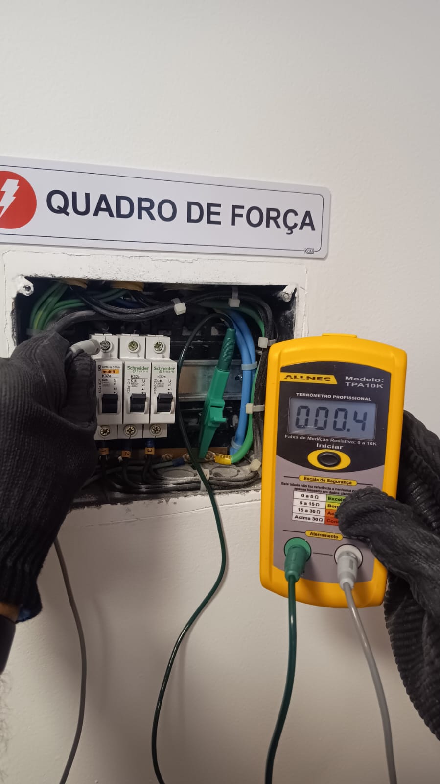Teste de aterramento